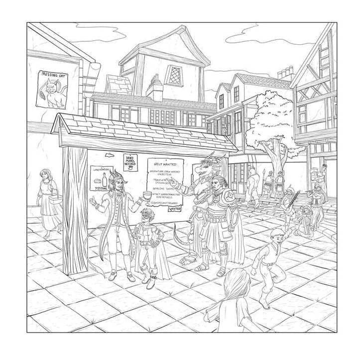 Düngeonmeister Goblin Quest Coloring Book coloring page