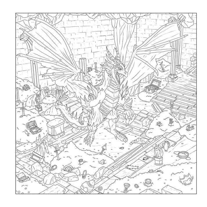 Düngeonmeister Goblin Quest Coloring Book coloring page