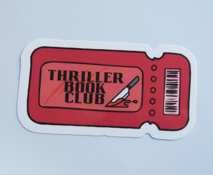 Thriller Book Club Sticker