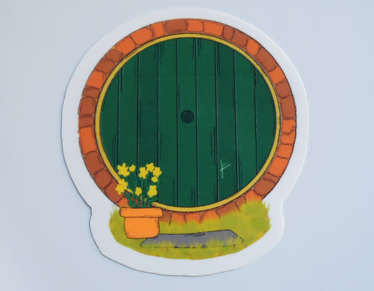 Fantasy Cottage Door Sticker