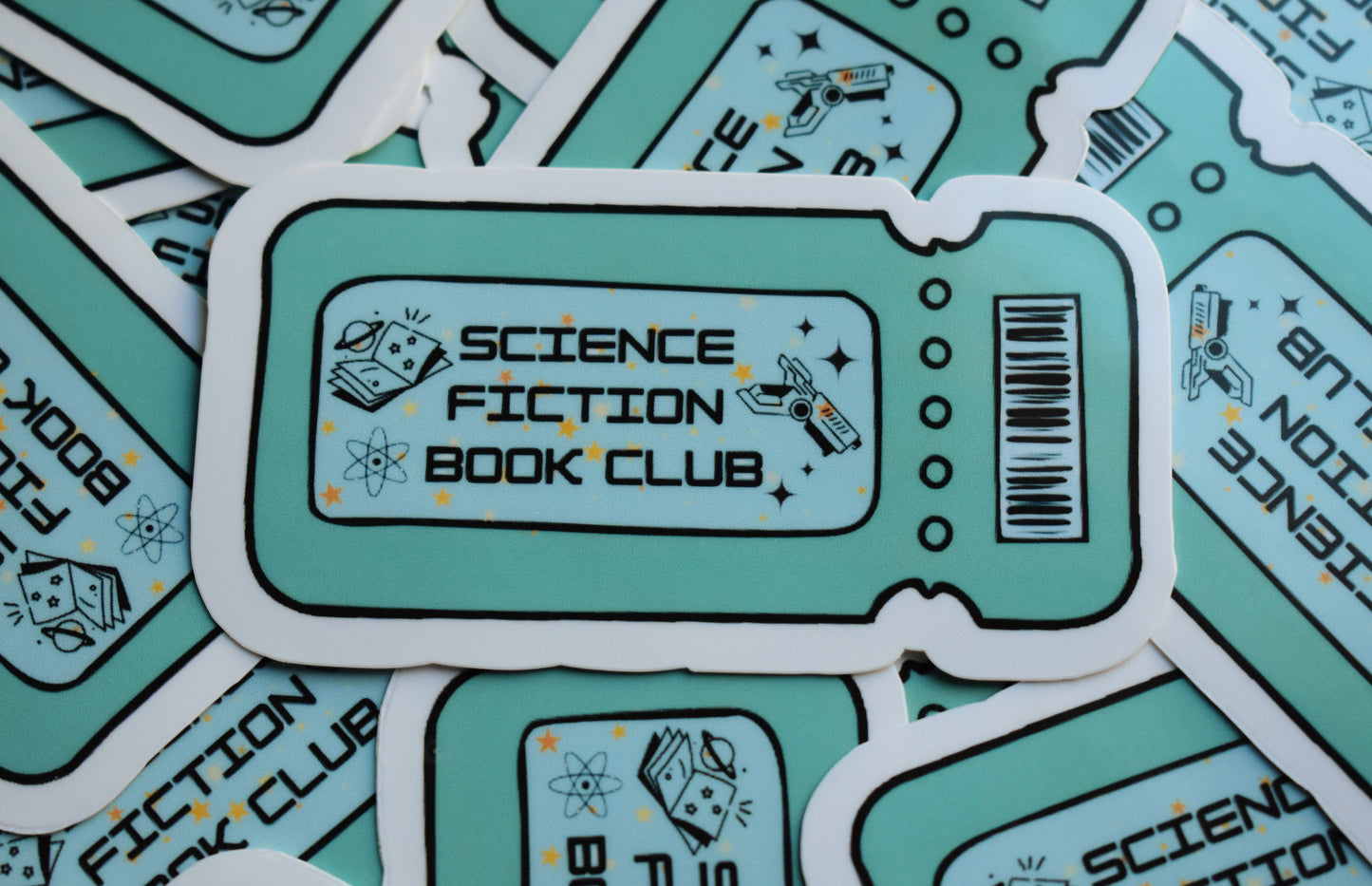Science Fiction Book Club Sticker