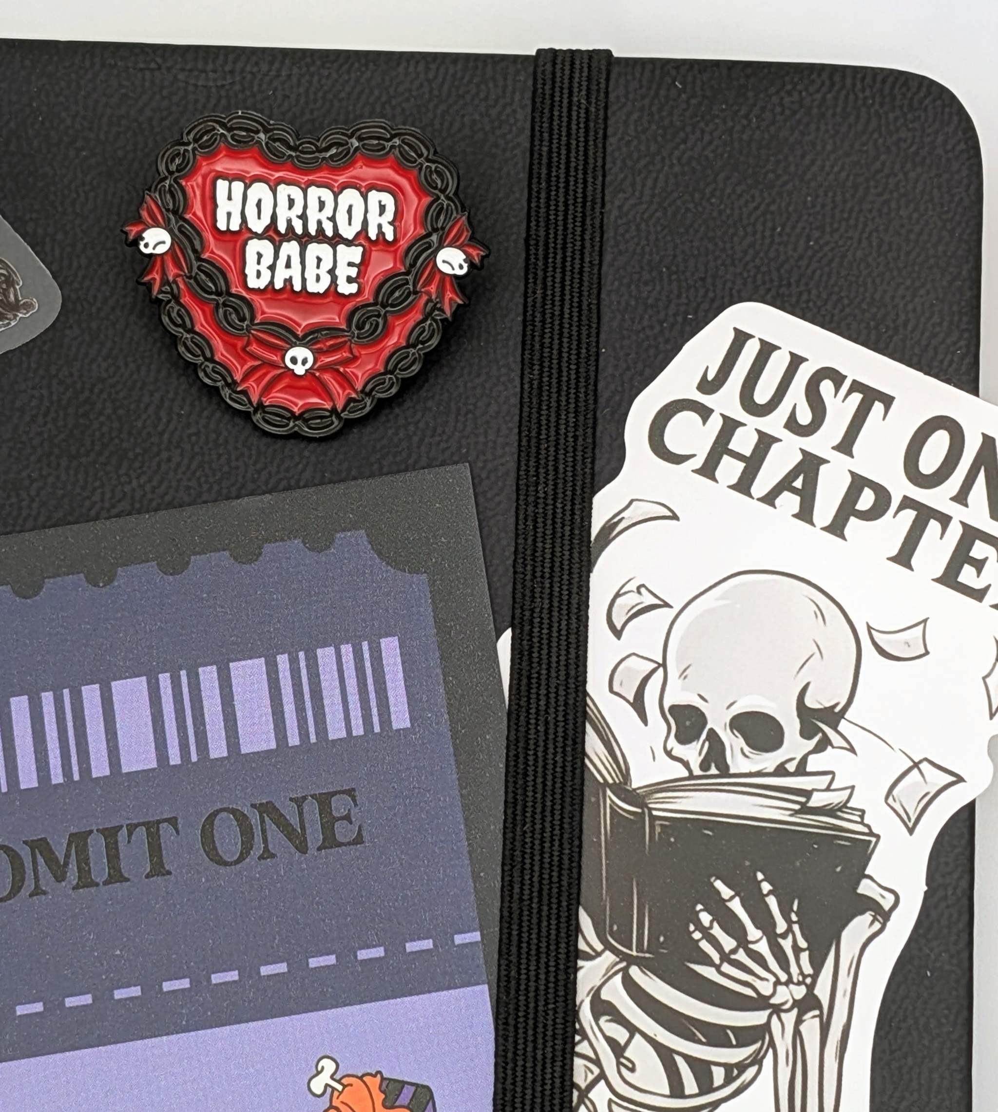 close up of horror babe pin