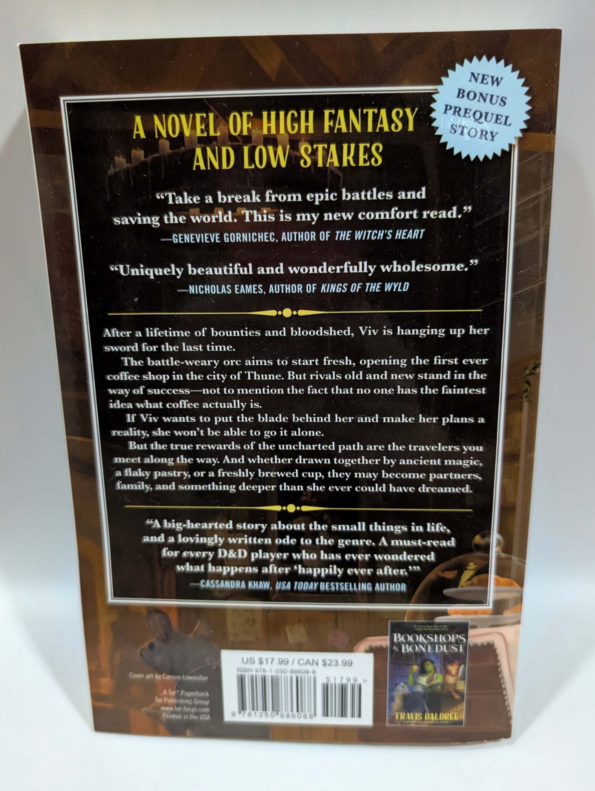 Legends and lattes book back cover