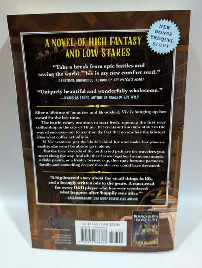 Legends and lattes book back cover