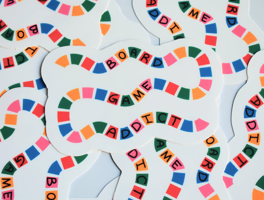 Board Game Addict Sticker