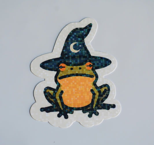 Frog Wizard Sticker