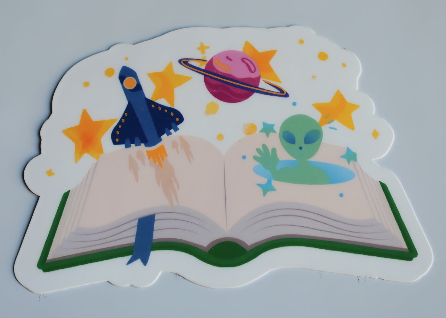 Alien Book Sticker