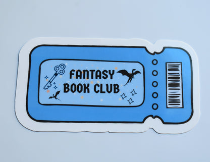 Fantasy Book Club Sticker